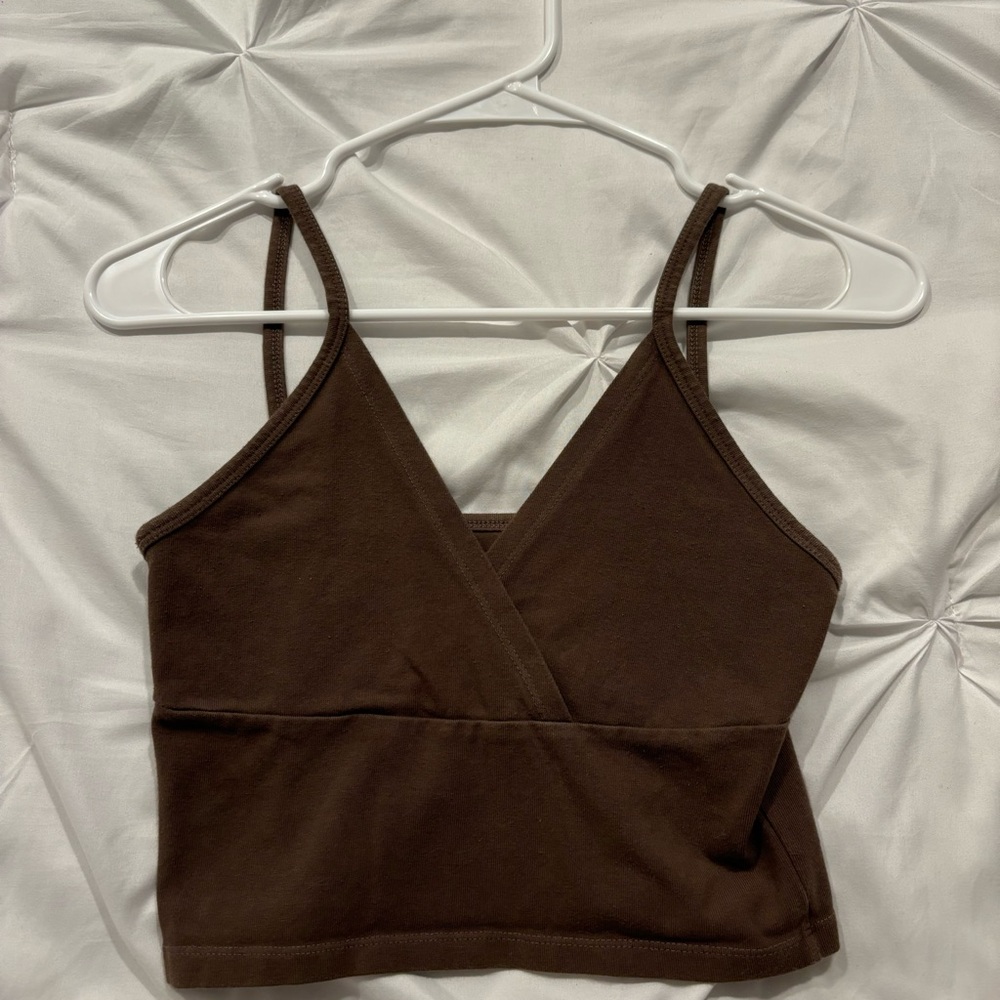 Brandy Melville John Galt brown tank top